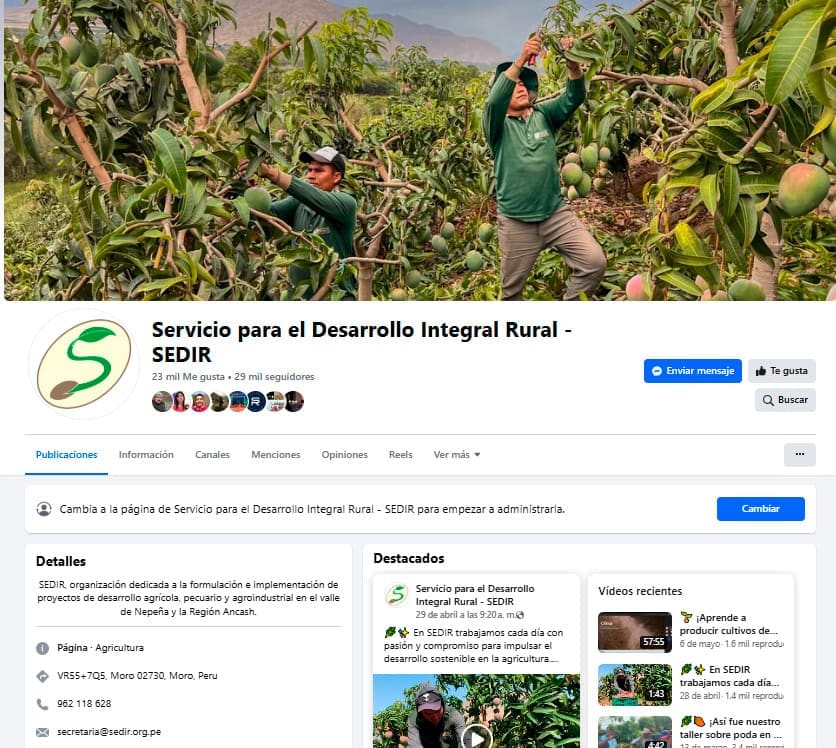Producción y difusión de material audiovisual agrario